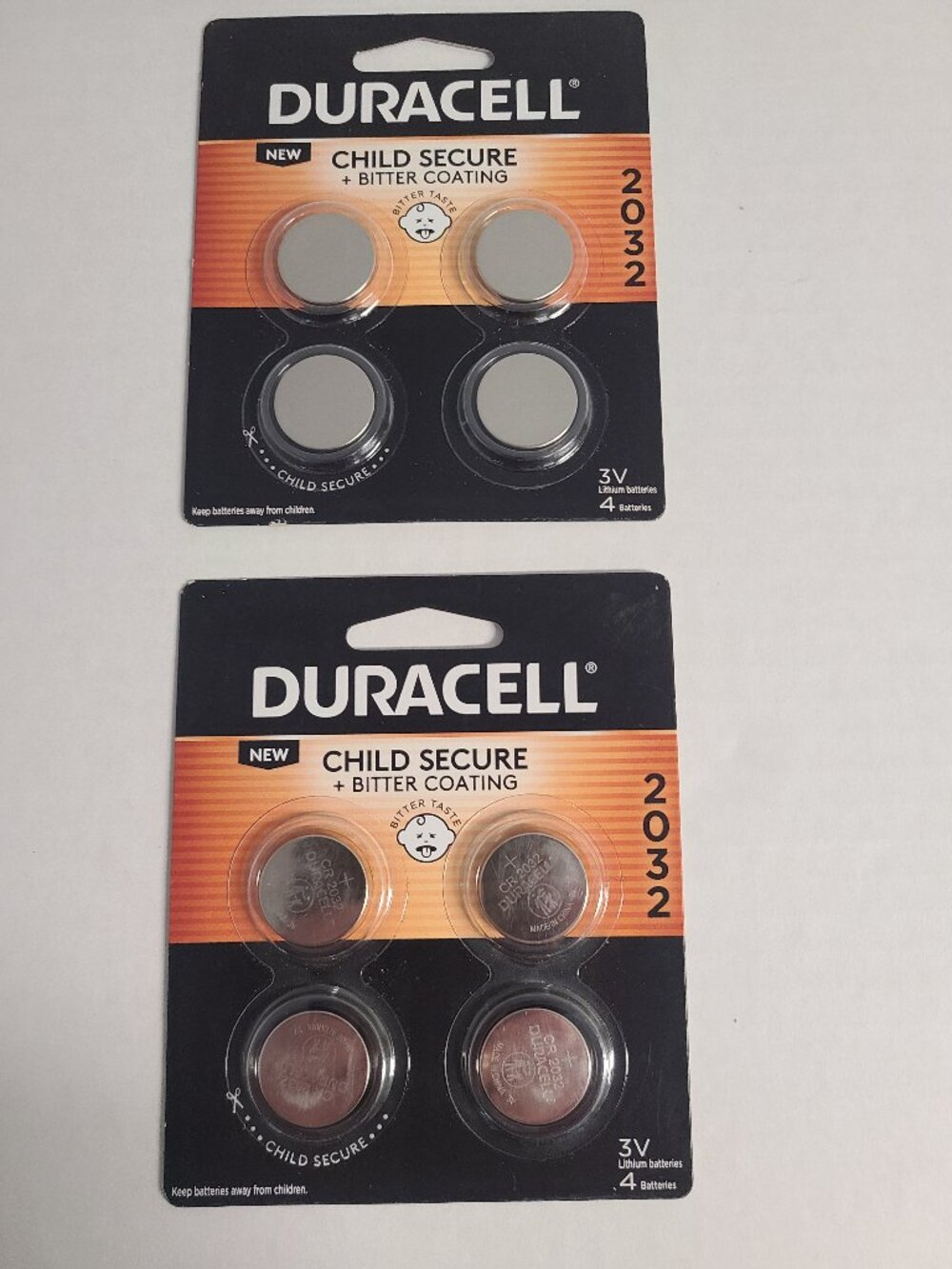 Duracell CR2032 Lithium Batteries 2 4-packs New